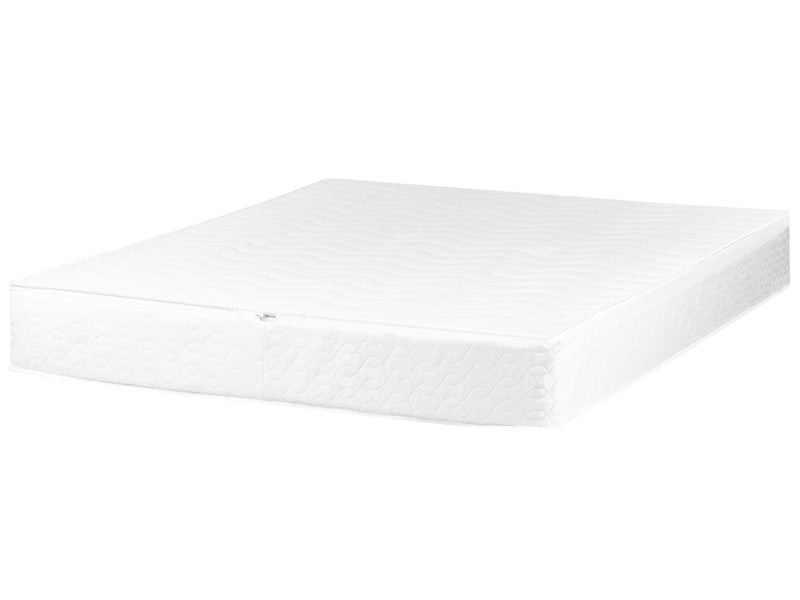 Waterbed Mattress Cover White Cotton Double Size 140 x 200 cm Beliani