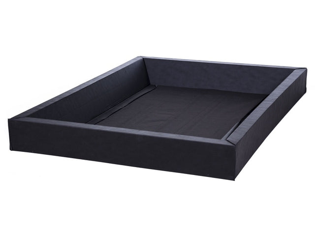 Waterbed Safety Liner Black Foam King Size 160 x 200 cm Beliani