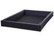 Waterbed Safety Liner Black Foam Super King Size 180 x 200 cm Beliani