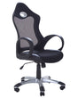 Office Chair Black Mesh Fabric Swivel Tilt Mechanism Adjustable Seat Height Ergonomic Backrest Beliani