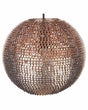 Pendant Light Copper Metal Globe Lamp Sparkle Scales Beliani