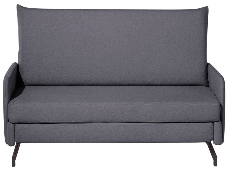 Sofa Bed Grey Fabric 2 Seater Modern Living Room Beliani