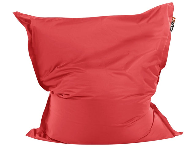 Large Bean Bag Red Lounger Zip Giant Beanbag Beliani