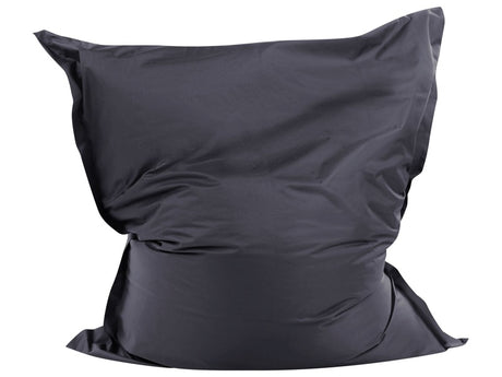 Large Bean Bag Black Lounger Zip Giant Beanbag Beliani