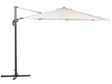 Garden Sun Parasol Beige Fabric 240 cm Swivel Weather Resistant Beliani