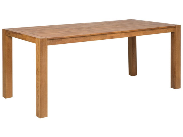 Dining Table Natural Oak Wood 180 x 85 cm Modern Scandinavian Beliani