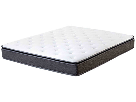 Pocket Spring Mattress White with Grey Bamboo Fabric Latex Super King Size 6ft Medium Firm 5 Zone Beliani