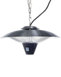 Patio Heater Silver Metal  51 cm Ceiling Mounted 1800W Beliani