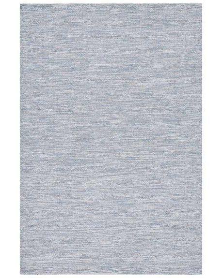 Rug Blue Cotton 140 x 200 cm Rectangular Hand Woven Modern Minimalistic Beliani