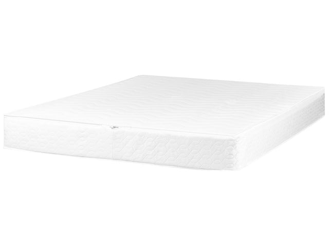 Waterbed Mattress Cover White Cotton King Size 160 x 200 cm Beliani