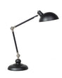 Desk Lamp Black Metal 80H cm Adjustable Arm Table Lamp Beliani