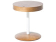 Coffee Table Dark Wood Round  40 cm Storage Lid Top Bentwood Modern Scandinavian Beliani