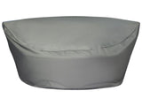 Garden Furniture Cover Grey PVC  140 x 135 x 80 cm Rain Cover Beliani