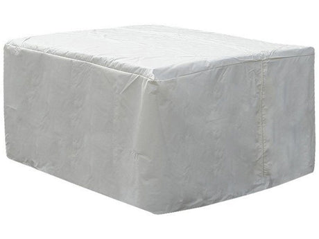 Garden Furniture Cover White PVC Fabric 320 x 120 x 90 cm Rain Cover Beliani