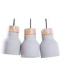 3 Lights Pendant Cluster Grey Lamp Ceiling Industrial Beliani