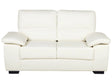 Sofa Off-White 2 Seater Faux Leather Living Room Beliani