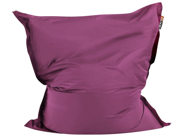 Large Bean Bag Purple Lounger Zip Giant Beanbag Beliani