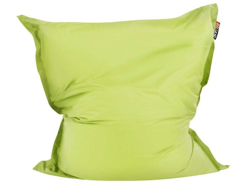 Large Bean Bag Lime Green Lounger Zip Giant Beanbag Beliani