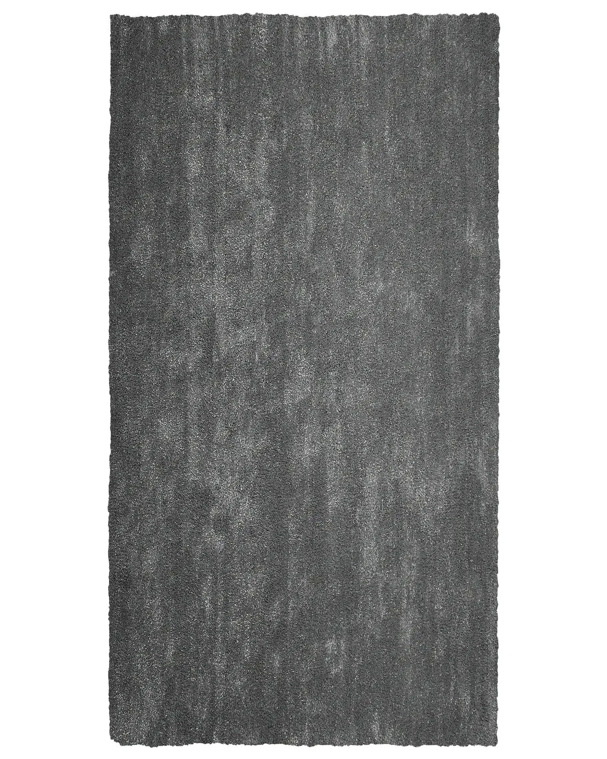 Shaggy Area Rug Dark Grey 80 x 150 cm Modern High-Pile Machine-Tufted Rectangular Carpet Beliani