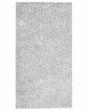 Shaggy Area Rug Grey Melange 80 x 150 cm Modern High-Pile Machine-Tufted Rectangular Carpet Beliani