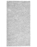 Shaggy Area Rug Grey Melange 80 x 150 cm Modern High-Pile Machine-Tufted Rectangular Carpet Beliani