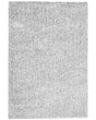 Shaggy Area Rug Grey Melange 140 x 200 cm Modern High-Pile Machine-Tufted Rectangular Carpet Beliani