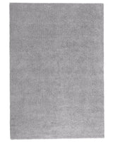 Shaggy Area Rug Light Grey 160 x 230 cm Modern High-Pile Machine-Tufted Rectangular Carpet Beliani