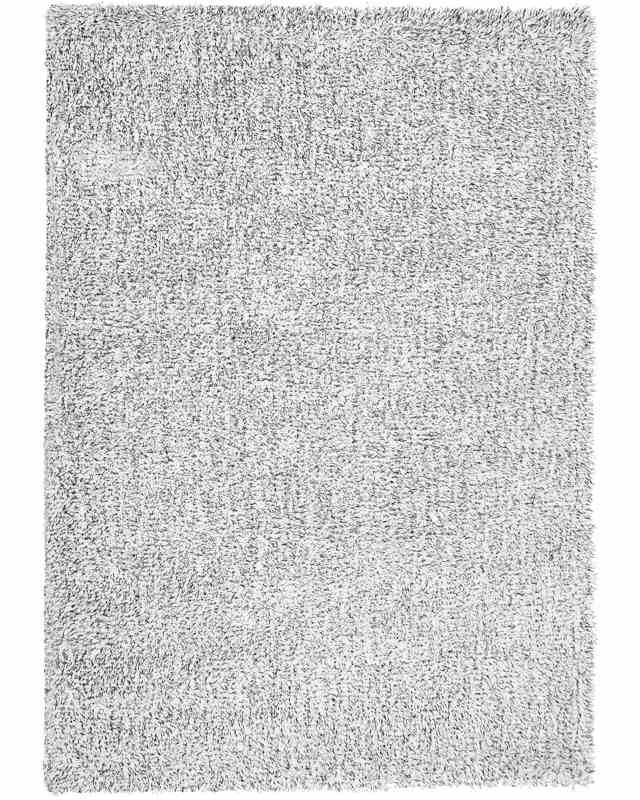 Shaggy Area Rug Grey Melange 160 x 230 cm Modern High-Pile Machine-Tufted Rectangular Carpet Beliani