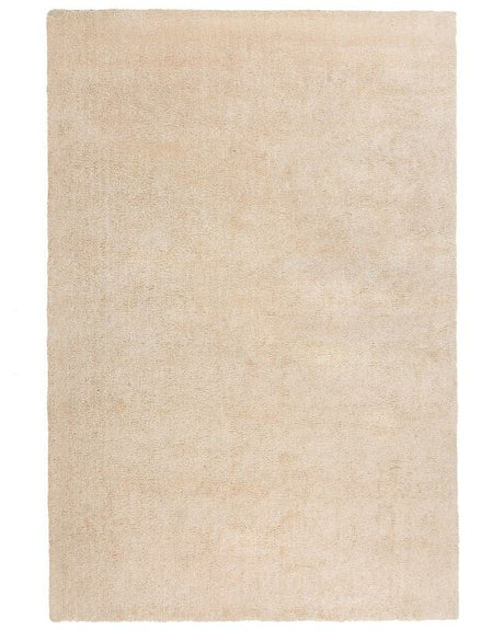 Shaggy Area Rug Beige 200 x 300 cm Modern High-Pile Machine-Tufted Rectangular Carpet Beliani