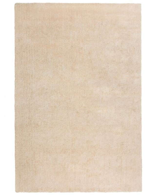 Shaggy Area Rug Beige 200 x 300 cm Modern High-Pile Machine-Tufted Rectangular Carpet Beliani