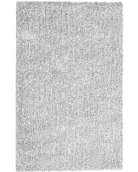 Shaggy Area Rug Grey Melange 200 x 300 cm Modern High-Pile Machine-Tufted Rectangular Carpet Beliani