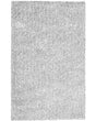 Shaggy Area Rug Grey Melange 200 x 300 cm Modern High-Pile Machine-Tufted Rectangular Carpet Beliani
