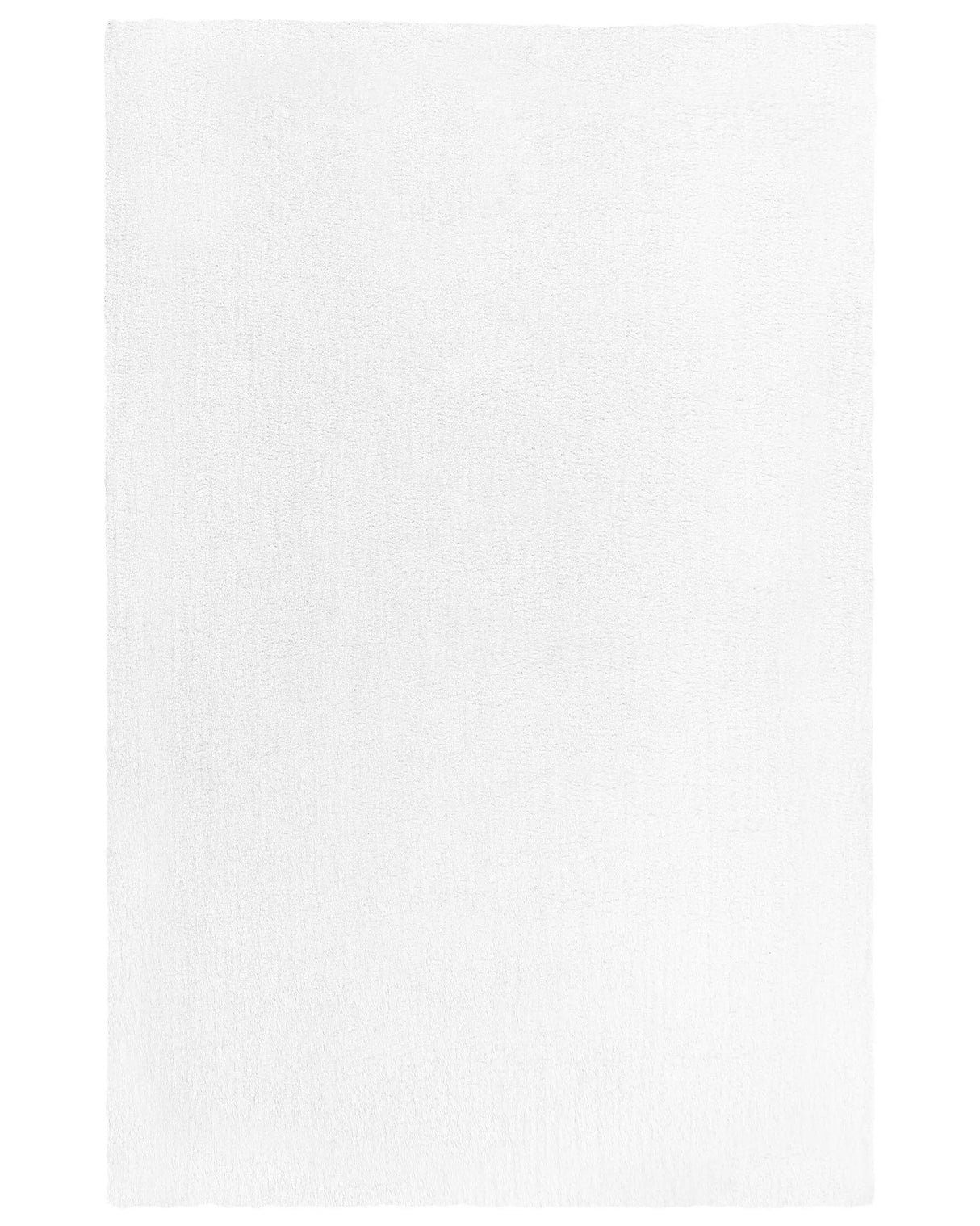 Shaggy Area Rug White 200 x 300 cm Modern High-Pile Machine-Tufted Rectangular Carpet Beliani