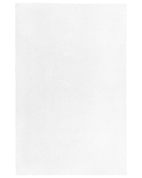 Shaggy Area Rug White 200 x 300 cm Modern High-Pile Machine-Tufted Rectangular Carpet Beliani