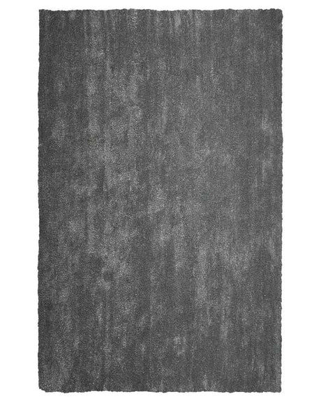 Shaggy Area Rug Dark Grey 200 x 300 cm Modern High-Pile Machine-Tufted Rectangular Carpet Beliani