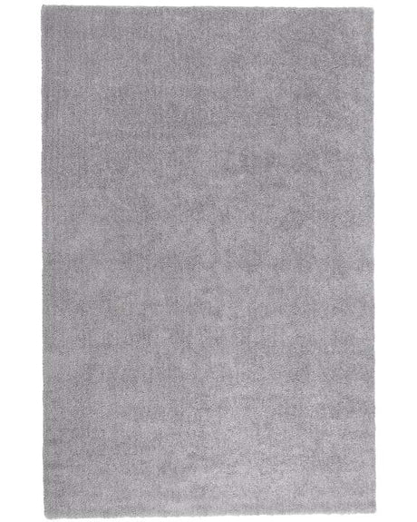 Shaggy Area Rug Light Grey 200 x 300 cm Modern High-Pile Machine-Tufted Rectangular Carpet Beliani