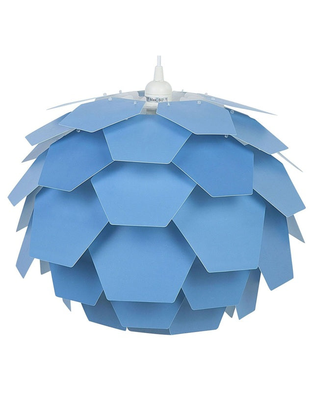 Pendant Lamp Blue Plastic Pine Cone Shade Hanging Lamp Beliani