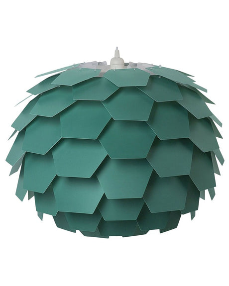 Pendant Lamp Green Plastic Pine Cone Globe Shade Hanging Lamp Beliani