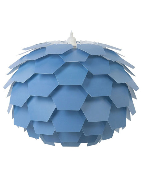 Pendant Lamp Blue Plastic Pine Cone Globe Shade Hanging Lamp Beliani