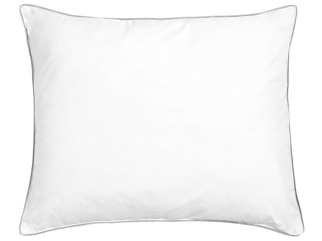 Bed Pillow White Cotton 50 x 60 cm Soft Beliani