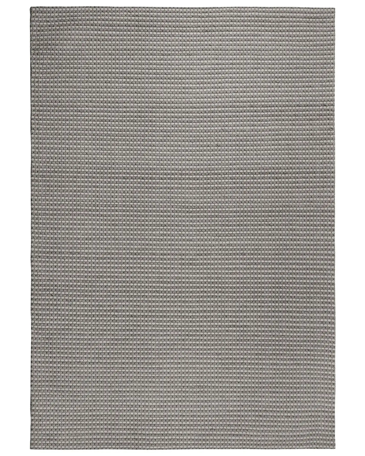 Rug Dark Grey Wool and Polyester 160 x 230 cm Hand Tufted Classic Design Beliani