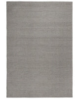 Rug Dark Grey Wool and Polyester 160 x 230 cm Hand Tufted Classic Design Beliani
