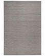 Rug Dark Grey Wool and Polyester 160 x 230 cm Hand Tufted Classic Design Beliani
