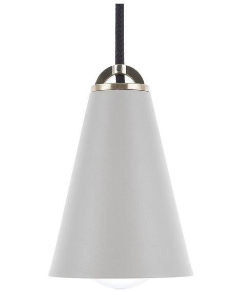 Ceiling Lamp Grey Metal 168 cm Pendant Retro Vintage Beliani