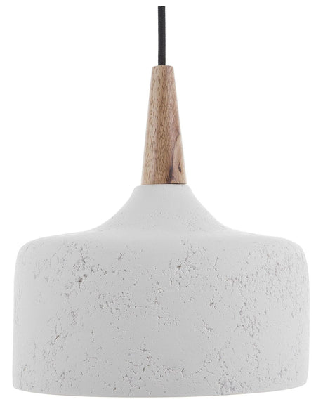 Pendant Lamp White Gypsum Modern Ceiling Light Beliani