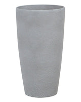 Plant Pot Grey Stone Tall Flower Planter 58 x  31 cm Modern Minimalistic Outdoor Indoor Decor Accessories Beliani