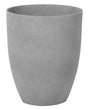 Plant Pot Grey Stone Polyresin 35 x 35 x 42 cm Indoor Outdoor Beliani