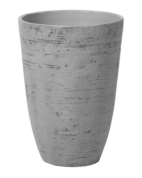 Plant Pot Grey Stone 35 x 35 x 50 cm Indoor Outdoor Beliani