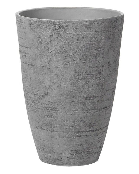 Plant Pot Grey Stone 43 x 43 x 60 cm Indoor Outdoor Beliani