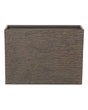Plant Pot Brown Stone 50 x 70 x 29 cm Indoor Outdoor Rectangular Planter Beliani